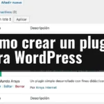 Como crear un plugin para WordPress