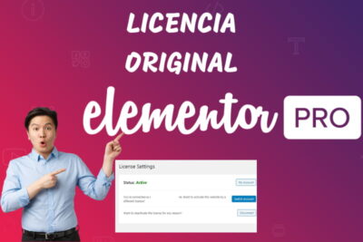 instalacion y activacion de licencia original elementor pro wordpress